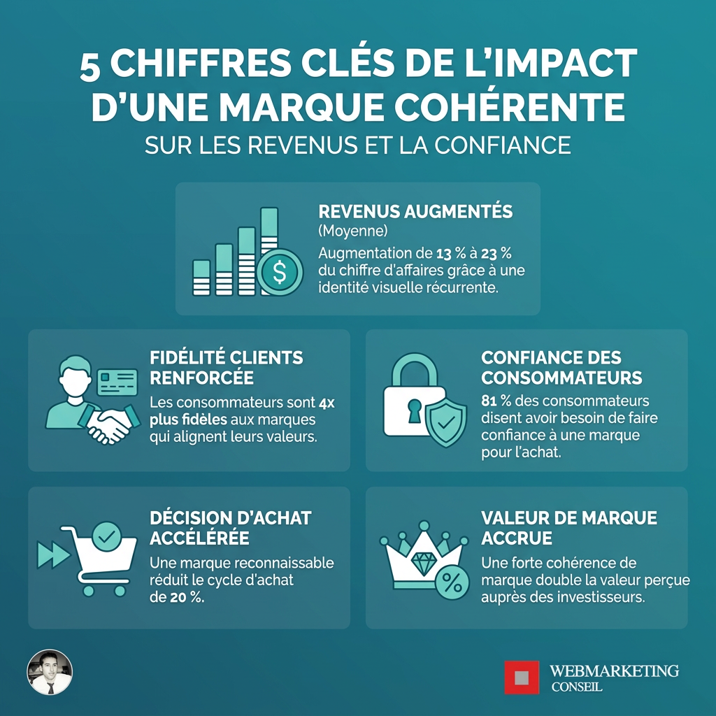 Statistiques impact stratégie de marque