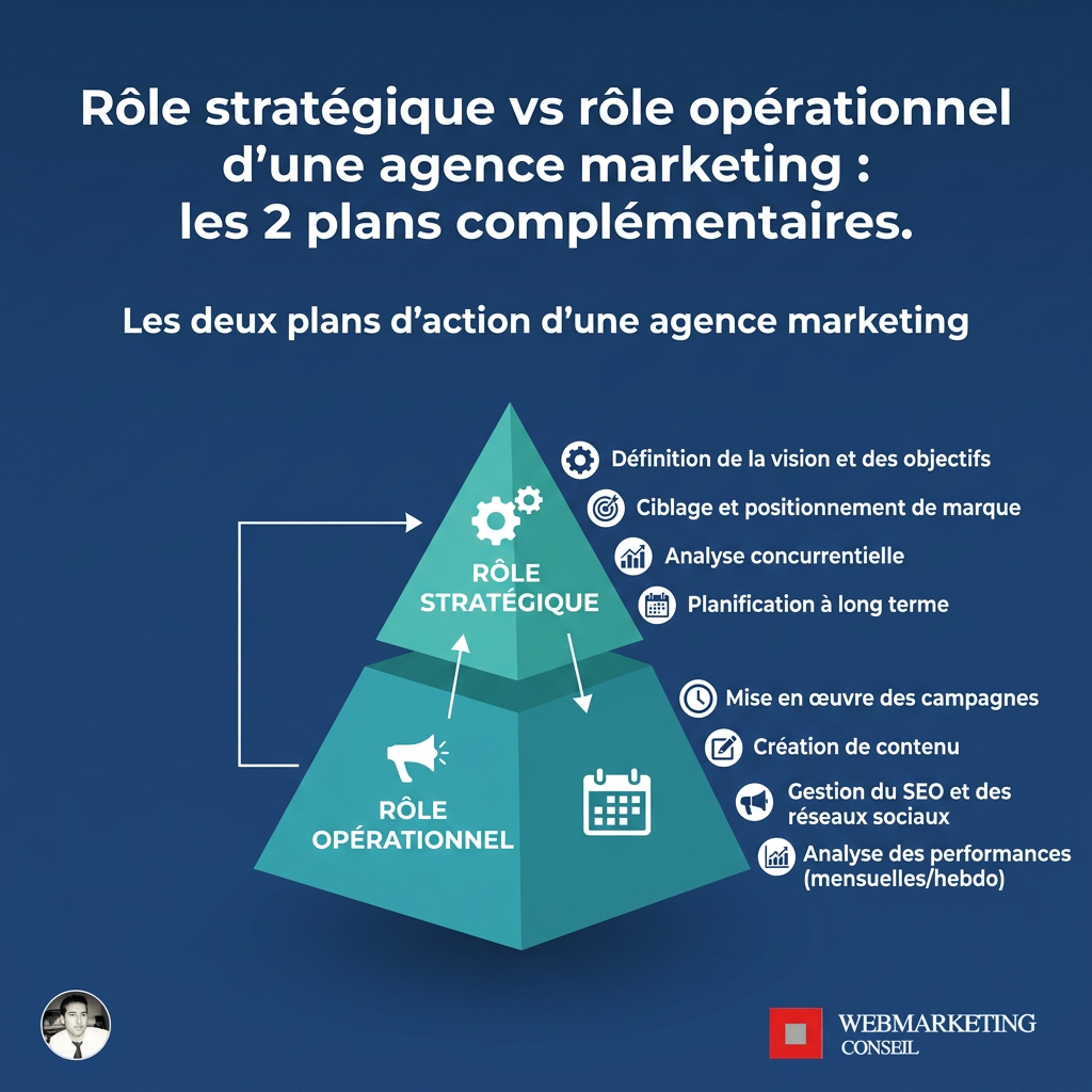 Infographie rôle stratégique et opérationnel agence