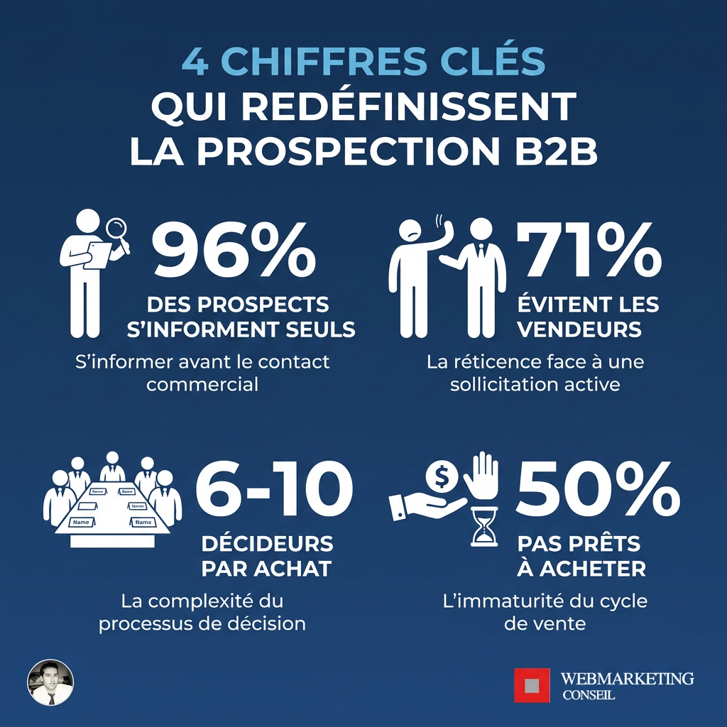 Statistiques clés prospection B2B