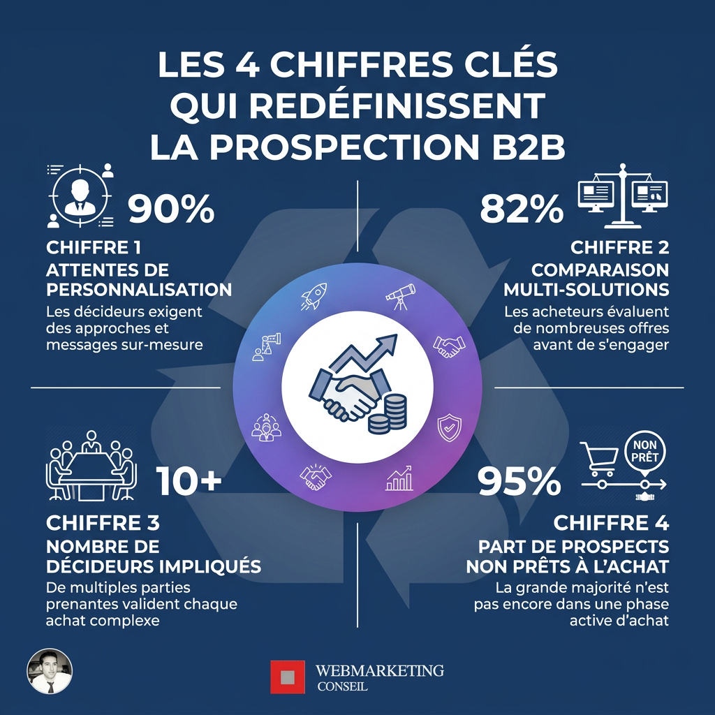 Statistiques clés prospection B2B