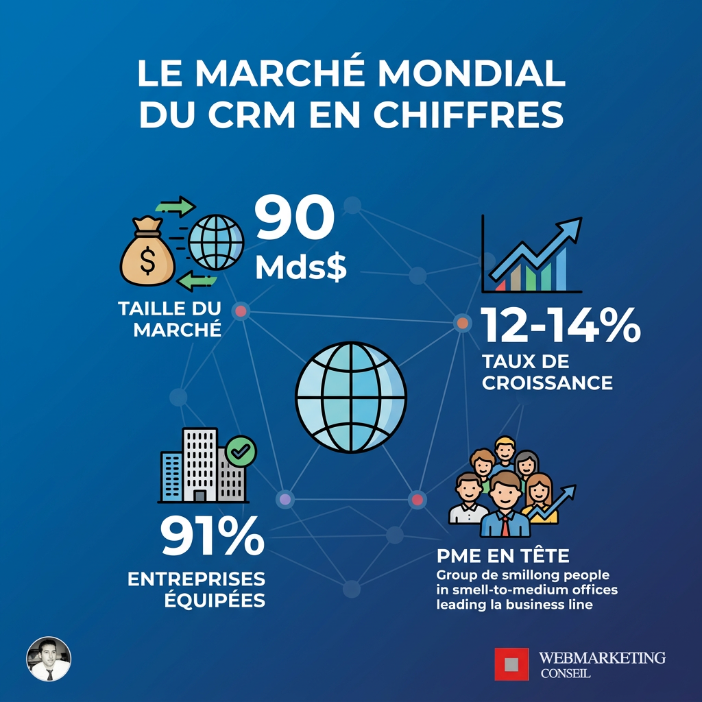 Chiffres clés du marché mondial du CRM