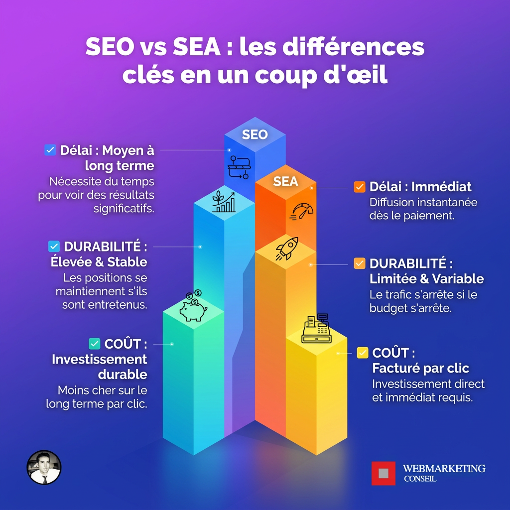 Comparatif SEO et SEA
