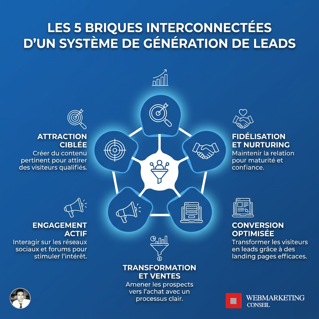 Architecture système génération leads en 5 étapes