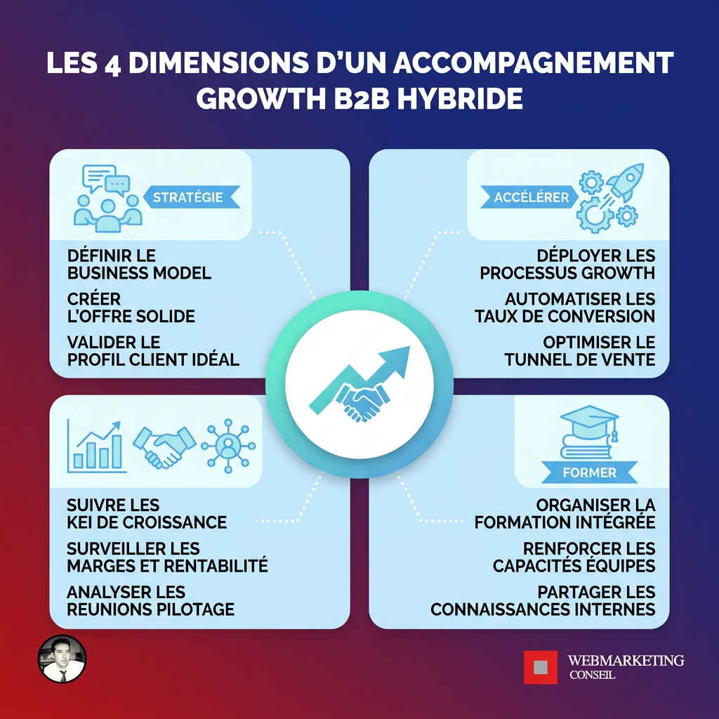 Les 4 piliers de l'accompagnement growth B2B