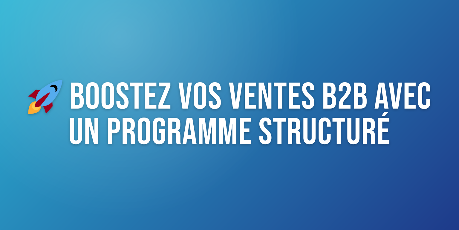 Programme d'Accompagnement Commercial B2B : le Guide Complet pour Booster vos Ventes
