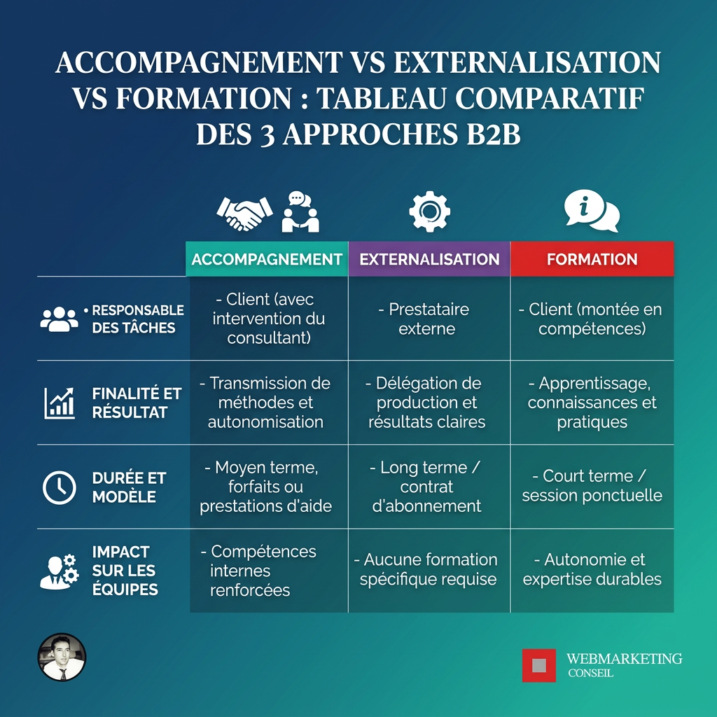 Comparatif des 3 approches de prospection B2B