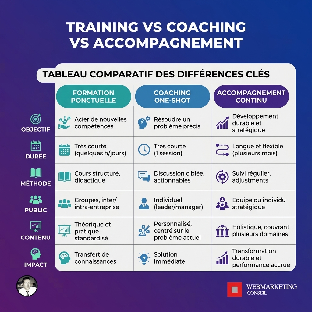 Comparatif accompagnement commercial B2B