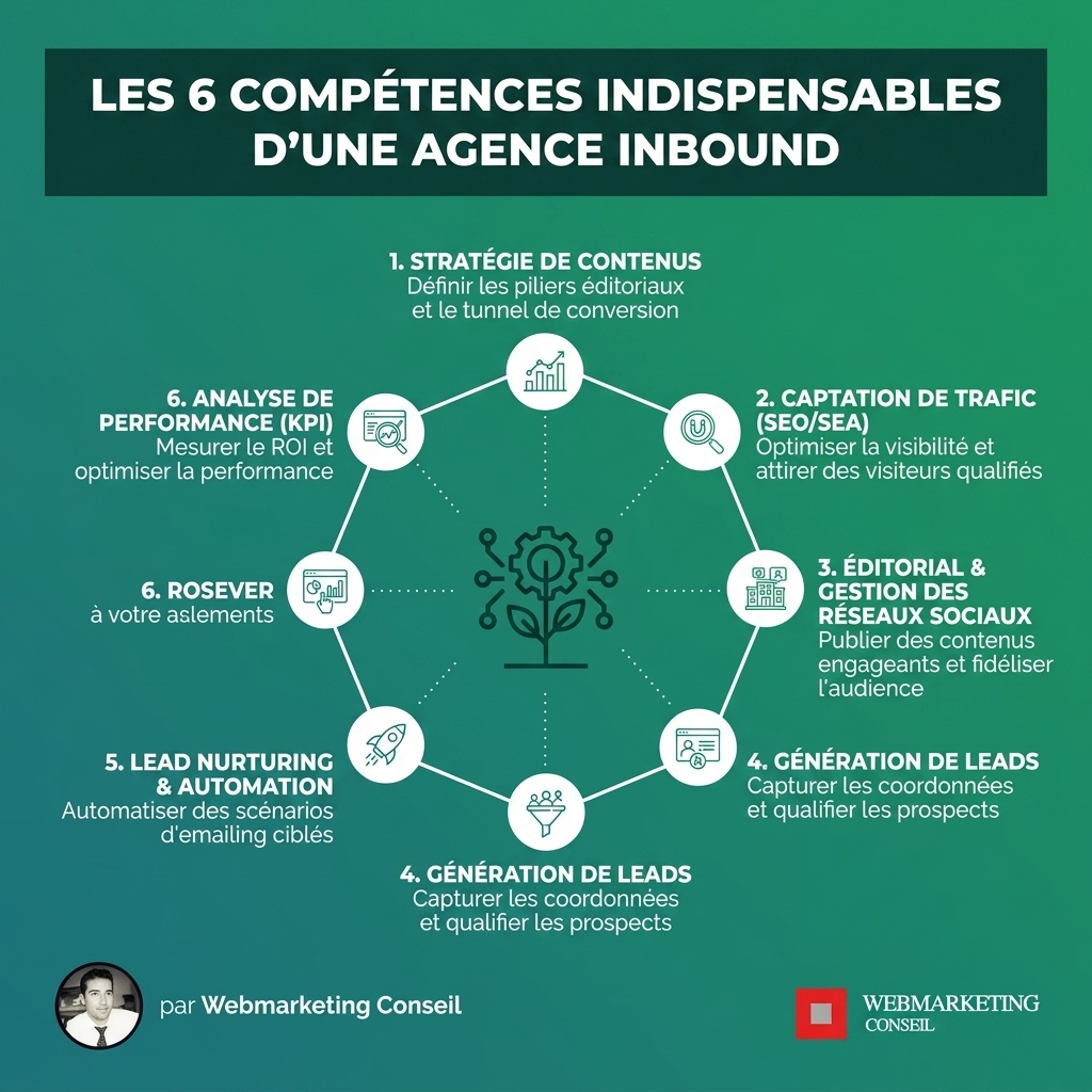 Compétences clés d'une agence marketing inbound