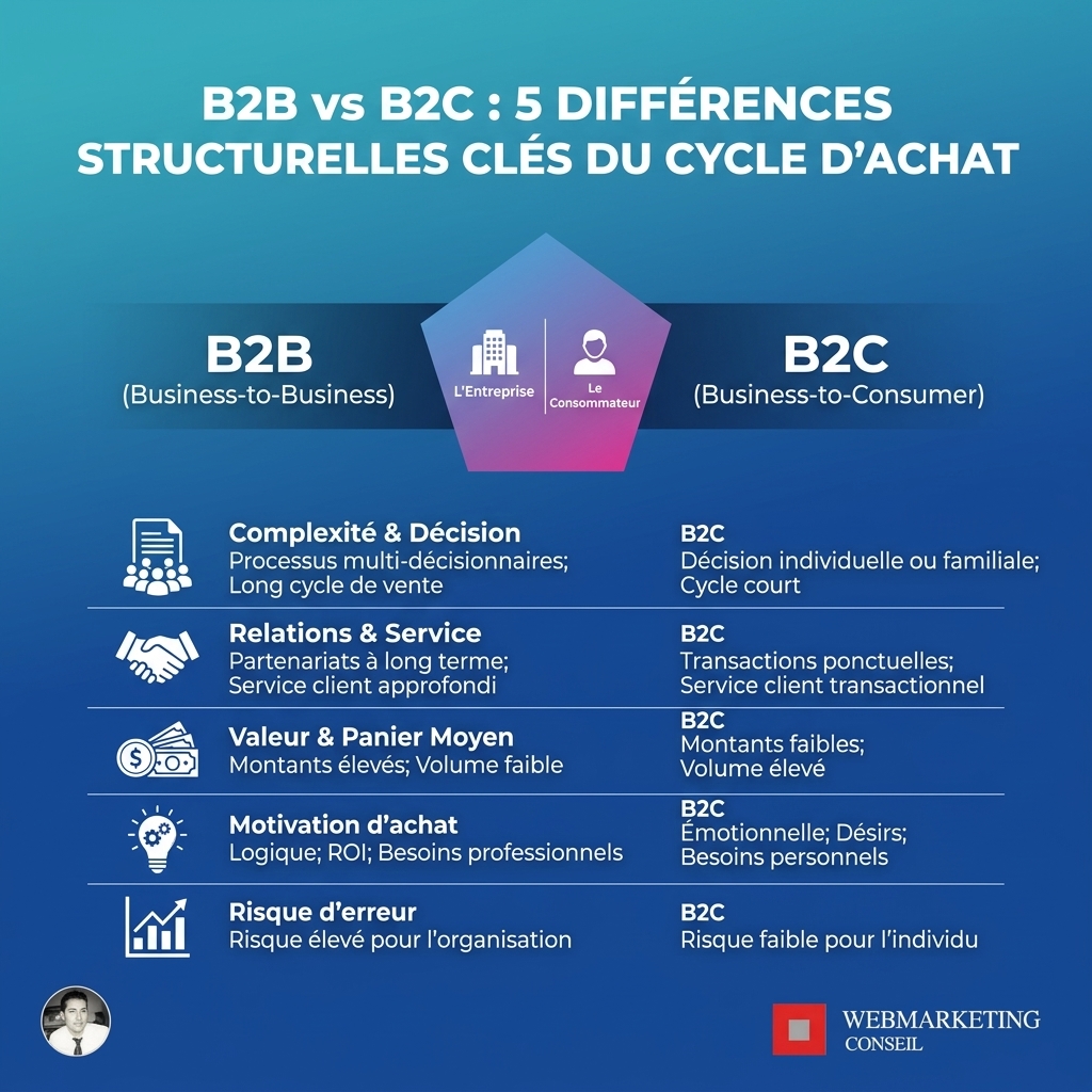 Comparatif B2B et B2C marketing