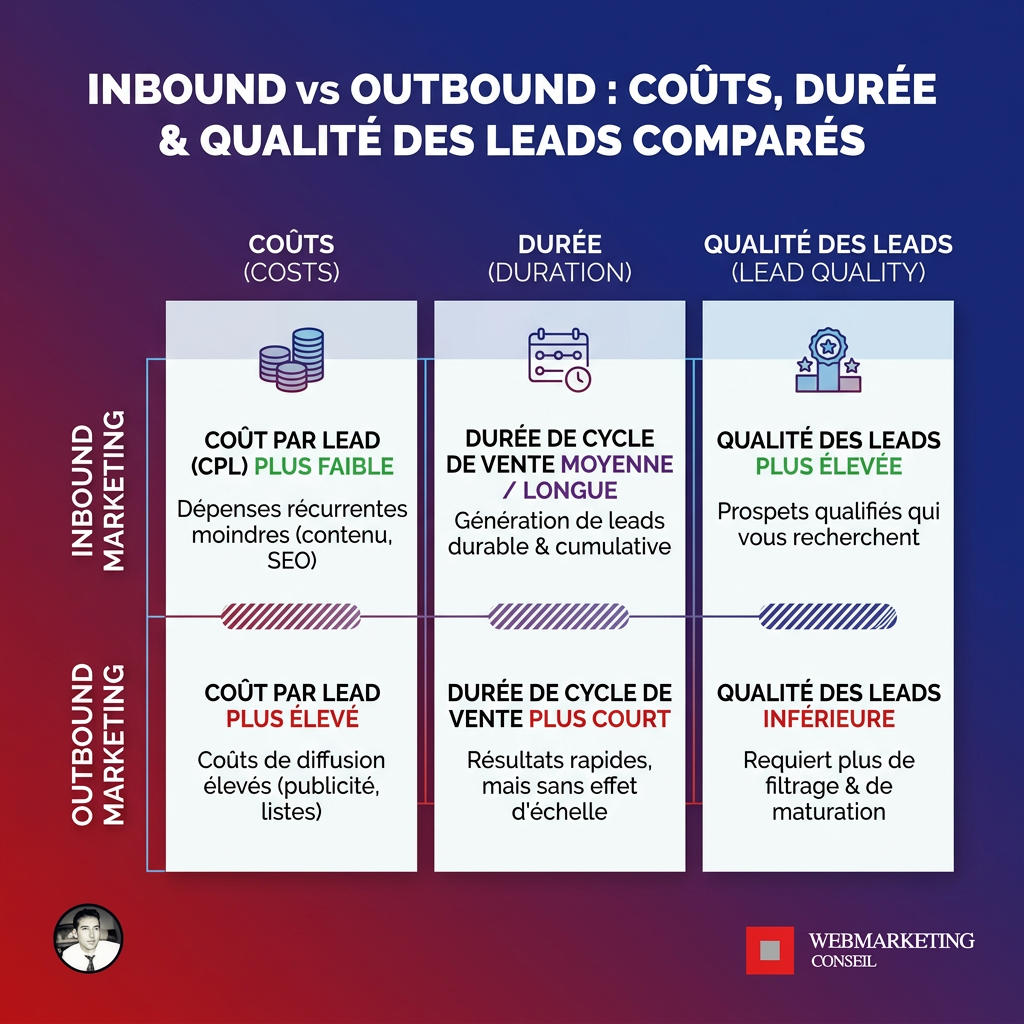 Infographie comparatif inbound outbound