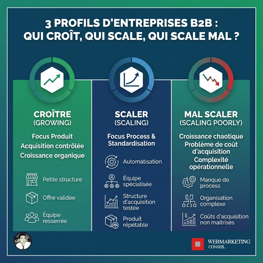 Infographie profils scaling B2B