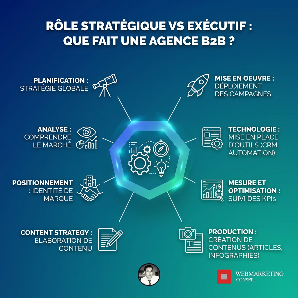 Missions stratégiques et exécutives agence B2B