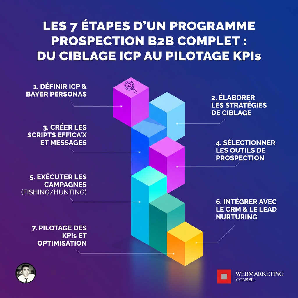 Les 7 étapes du cycle de prospection B2B